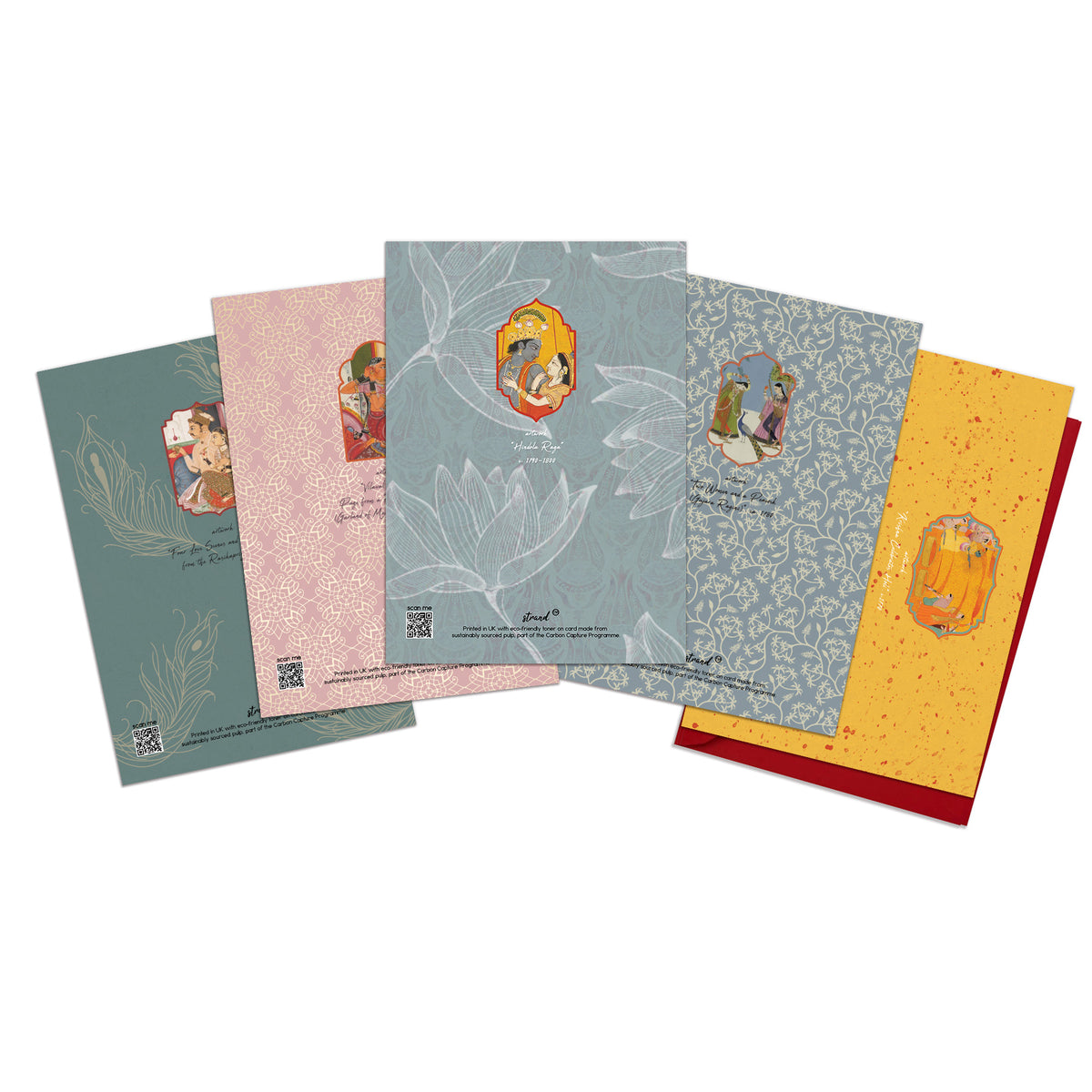 Indian Miniature Painting Art Greeting Cards – Set of 5 | Collection 1