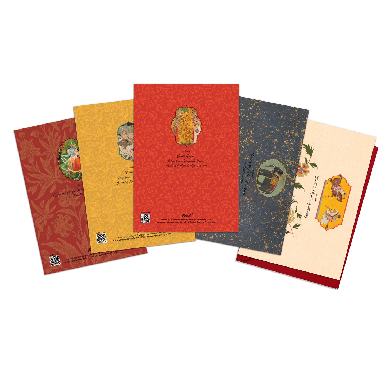 Indian Miniature Painting Art Greeting Cards – Set of 5 | Collection 2