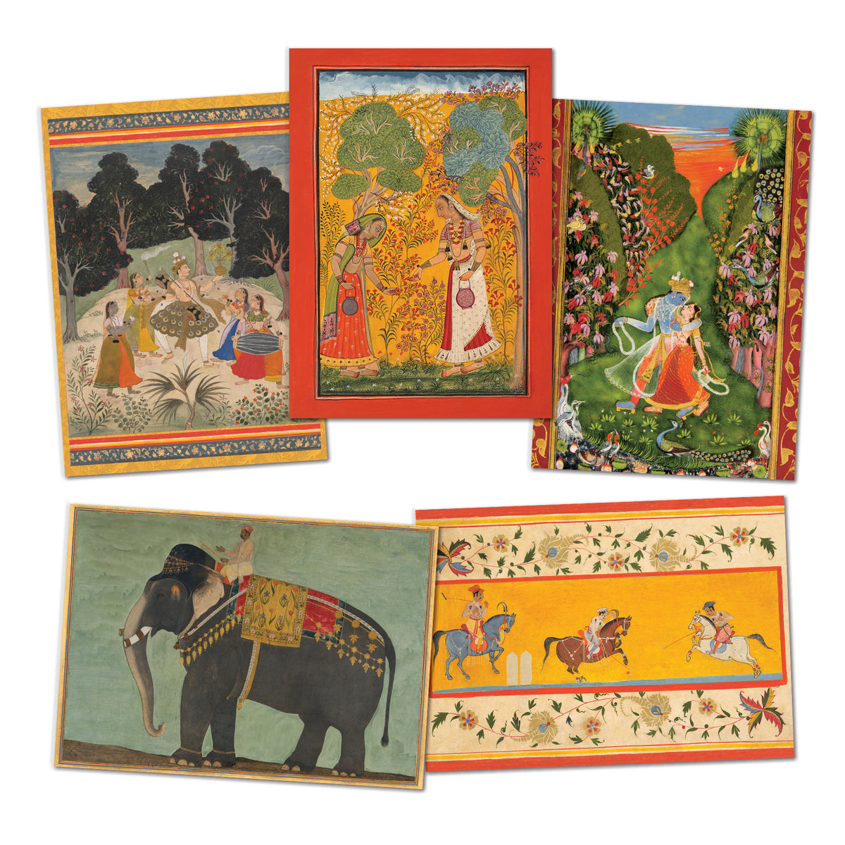 Indian Miniature Painting Art Greeting Cards – Set of 5 | Collection 2