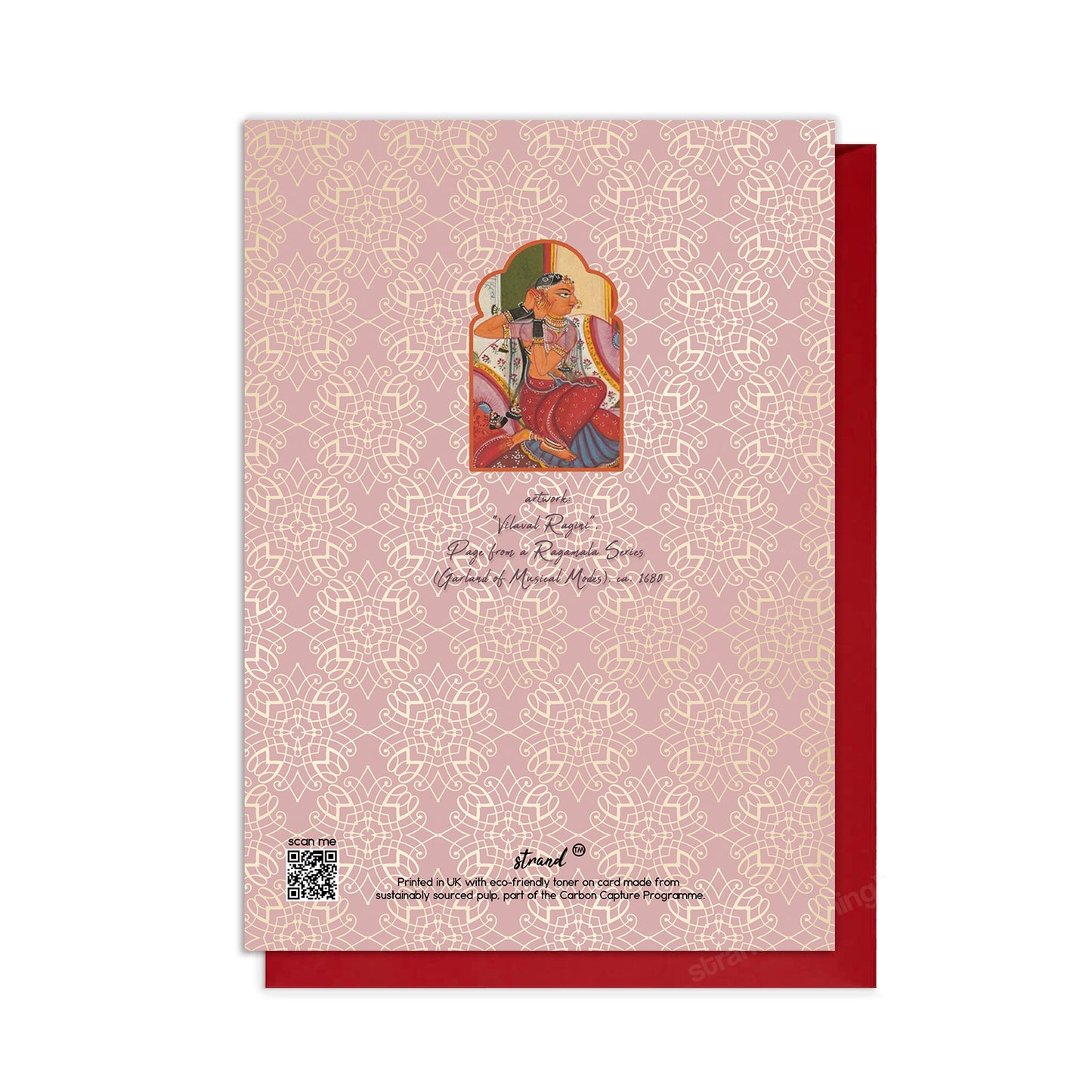 Vilaval Ragini – Indian Miniature Art Greeting Card