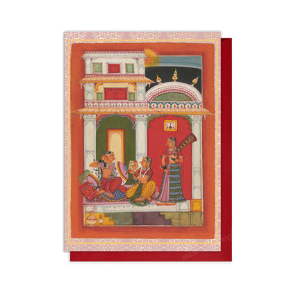 Vilaval Ragini – Indian Miniature Art Greeting Card