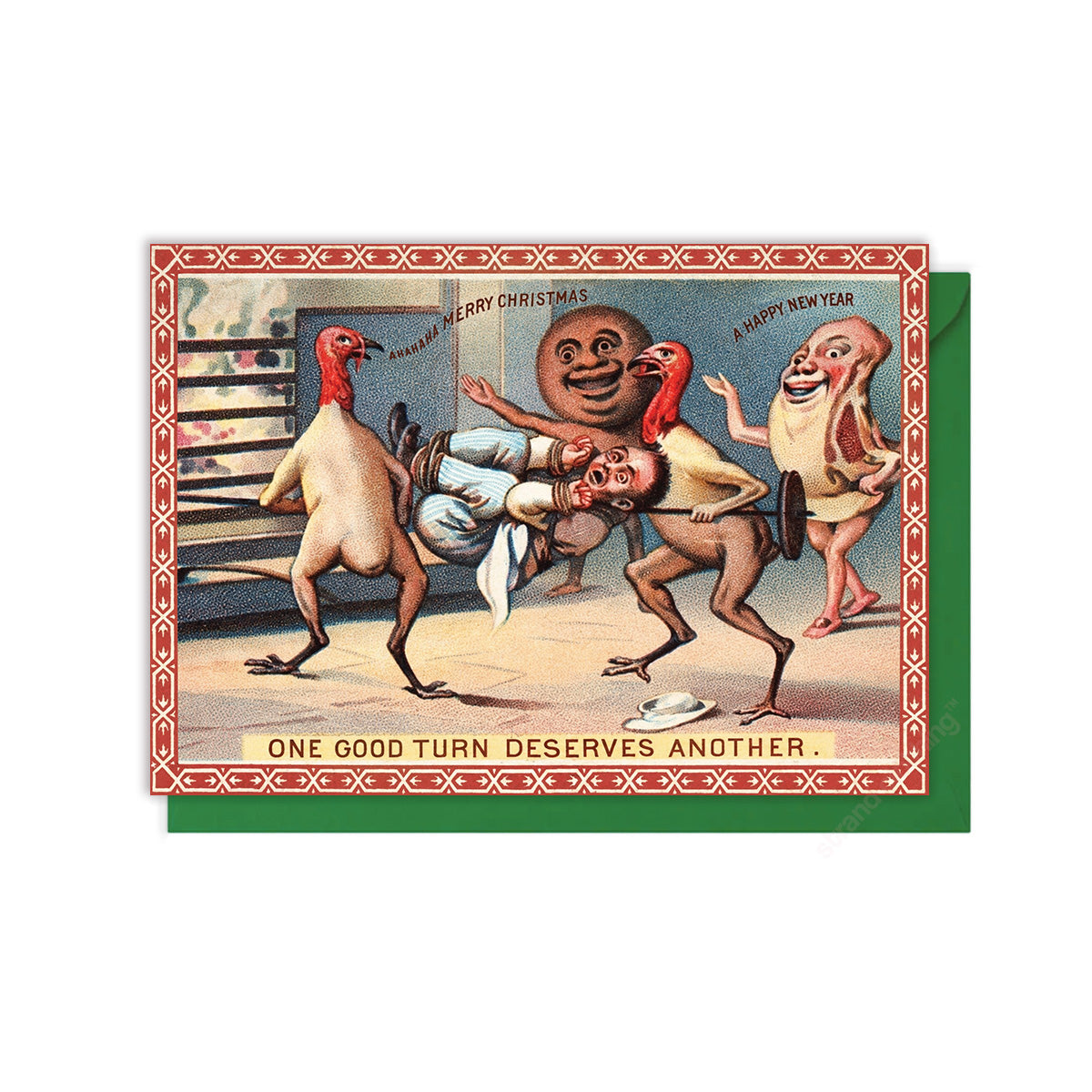 One Good Turn Deserves Another – Victorian Christmas Card
