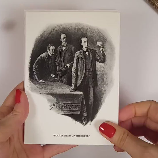 Sherlock Holmes Illustrations Art Postcards Set of 10 Postcard Prints Pack Set Sidney Paget Watson Conan Doyle Drawing Victorian Cards