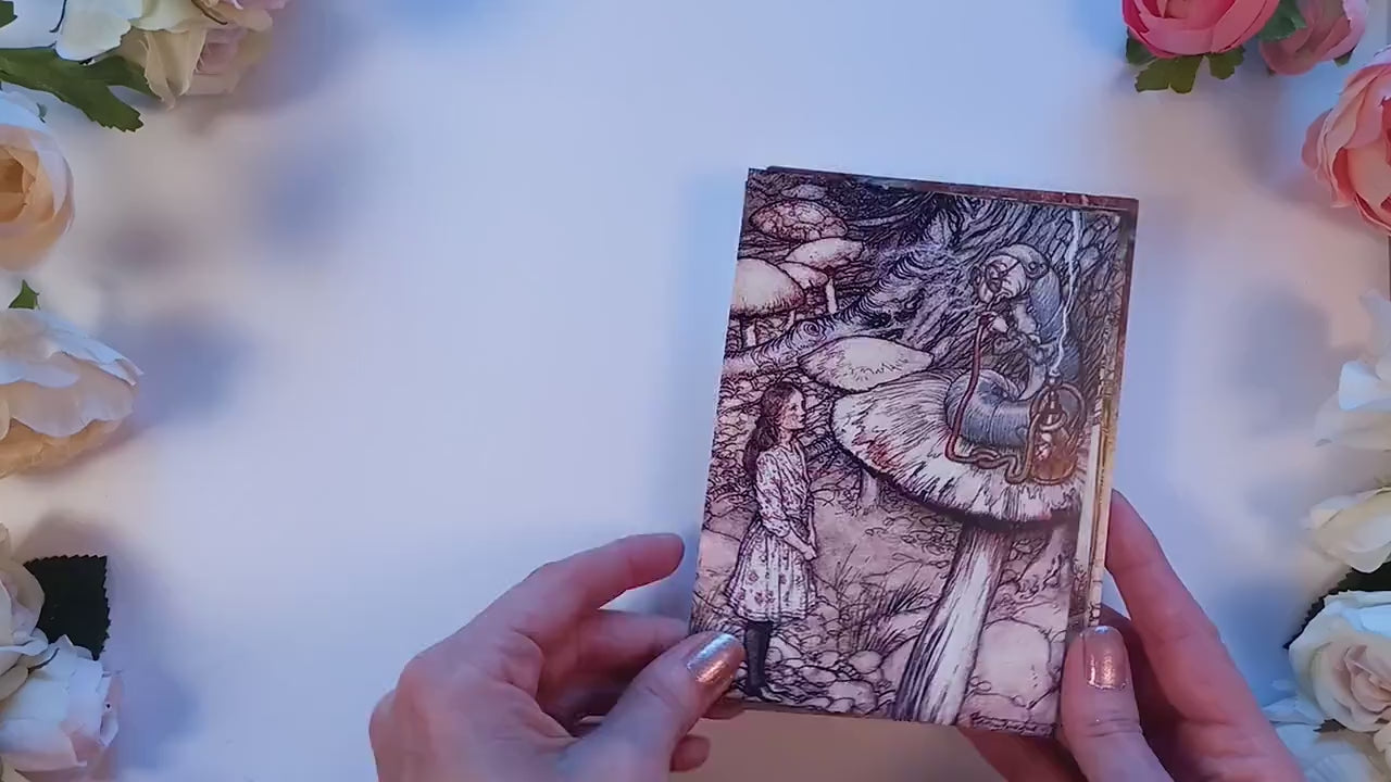 Fairy Tale Illustrations Art Postcards Set of 10 - Postcard Prints Pack Arthur Rackham Alice In Wonderland Fairies Fairy Mermaid Cards Gift