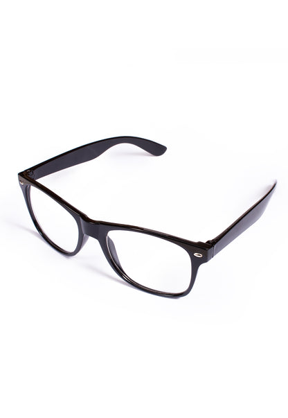 Black Chunky Geek Glasses with Clear Lenses – Kawaii Cosplay Style