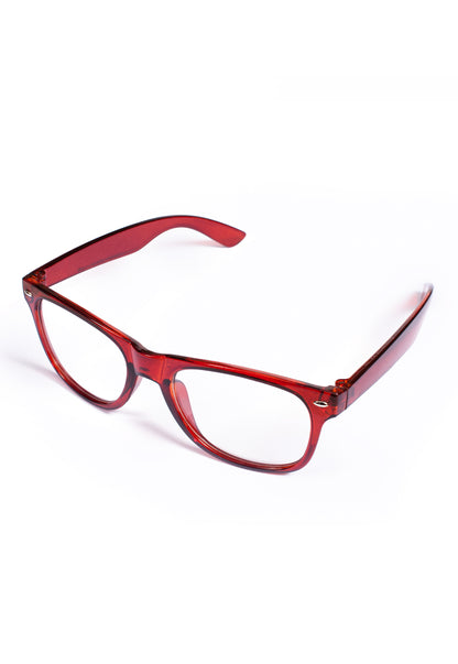 Brown Chunky Geek Glasses with Clear Lenses – Kawaii Cosplay Style