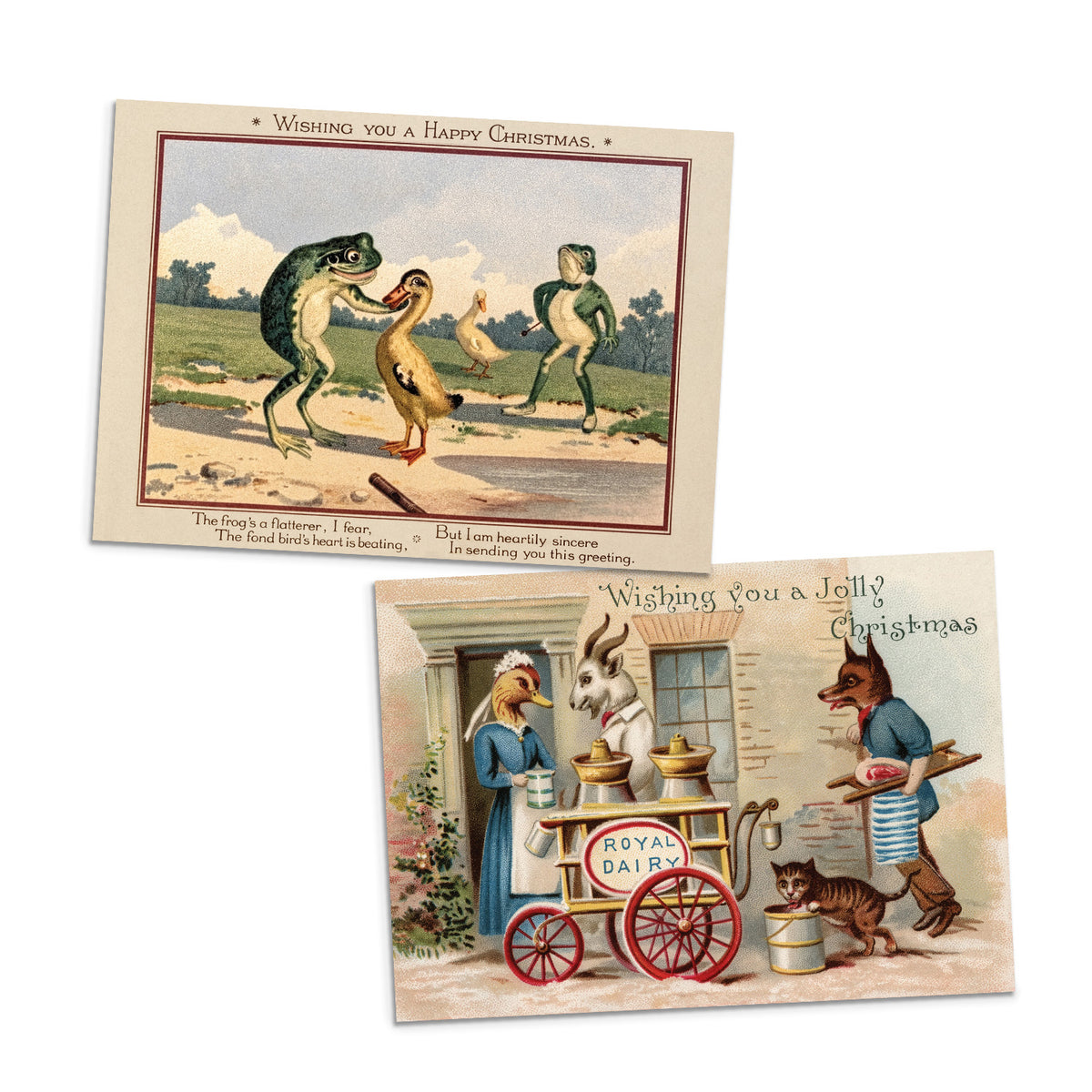 Weird Victorian Christmas Cards – Set of 10