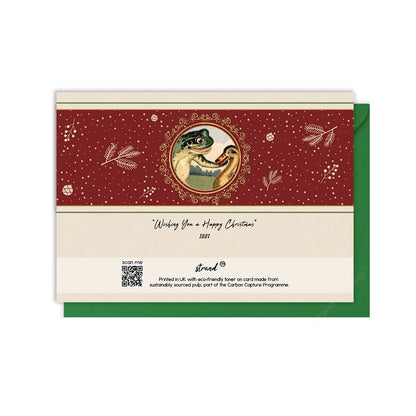 The Frog’s a Flatterer, I Fear – Victorian Christmas Card