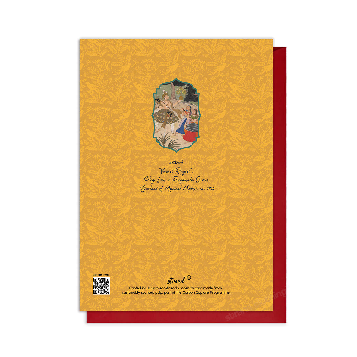 Vasant Ragini – Indian Miniature Art Spring Greeting Card