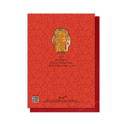 Vasanti Ragini – Indian Miniature Art Floral Greeting Card